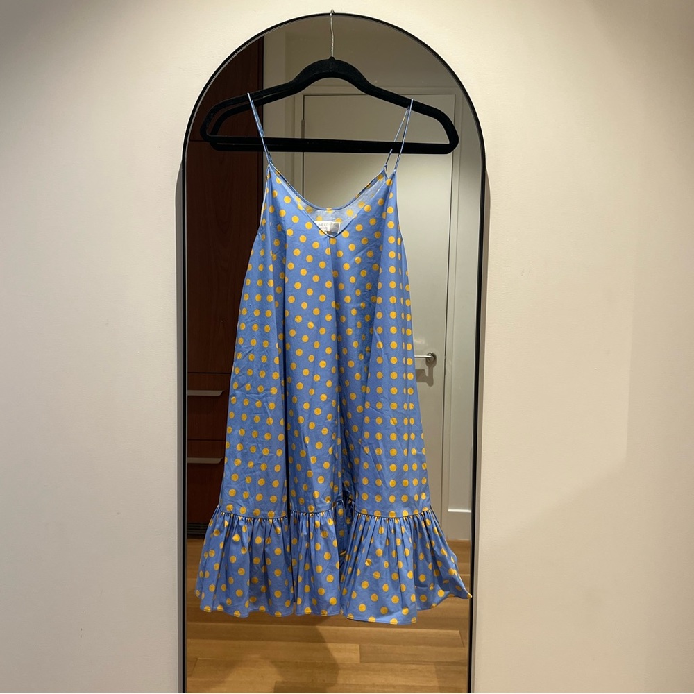 Caroline Constance Poka Dot Mini dress